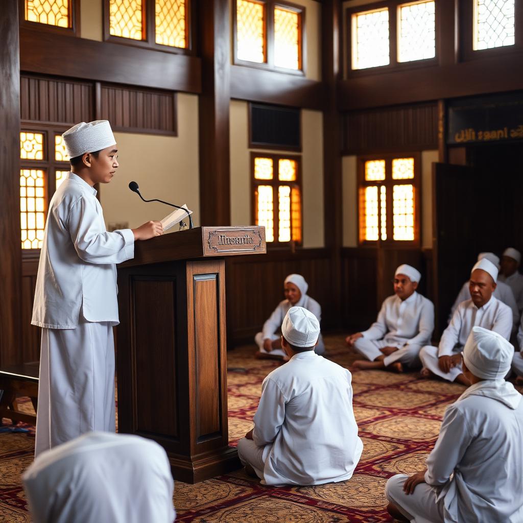 Latihan khitobiyah santri