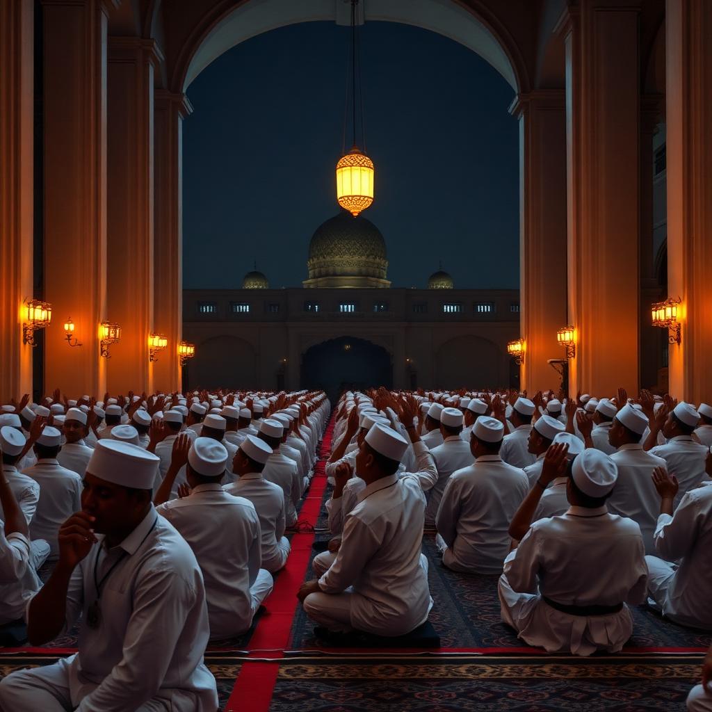 Istighosah santri di malam hari